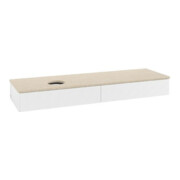 V&B Meuble sous lavabo avec structure de façade Antao 160x50 cm, couleur WBP botti., blanc mat avec laque-3