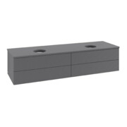 V&B Meuble sous lavabo avec structure de façade Antao 160x50 cm, couleur WBP Lac, anthracite m Lac