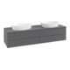 V&B Meuble sous lavabo avec structure de façade Antao 160x50 cm, couleur WBP Lac, anthracite m Lac-4