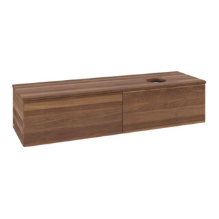 V&B Meuble sous lavabo avec structure de façade Antao 160x50 cm, couleur WBP noyer chaud
