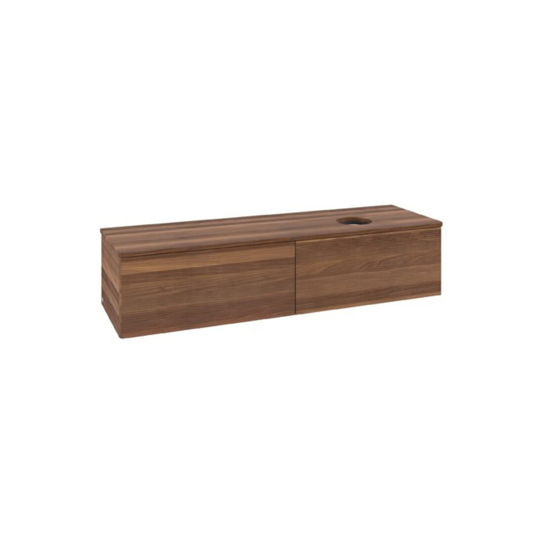 V&B Meuble sous lavabo avec structure de façade Antao 160x50 cm, couleur WBP noyer chaud
