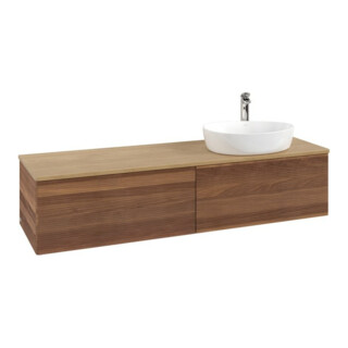 V&B Meuble sous lavabo avec structure de façade Antao 160x50 cm, HL, couleur WBP hon. Oa, blanc wal