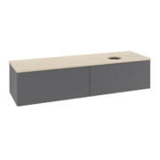 V&B Meuble sous lavabo avec structure de façade Antao 160x50 cm, HL, WBP botti., Anthracite mat Lac
