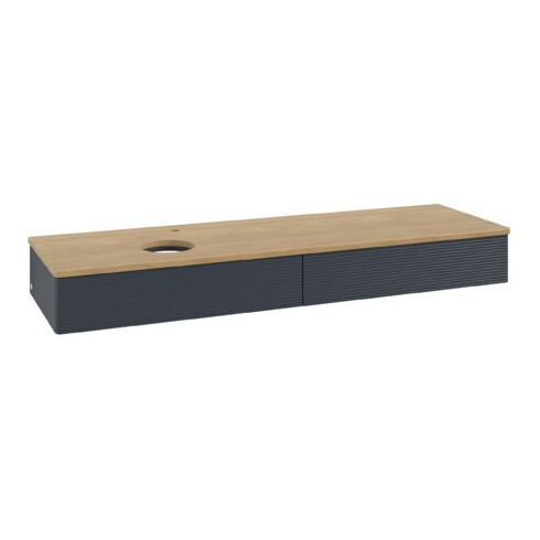 V&B Meuble sous-lavabo avec structure de façade Antao 160x50 cm, HL, WBP chêne hon. Oa, md bl. m Lac