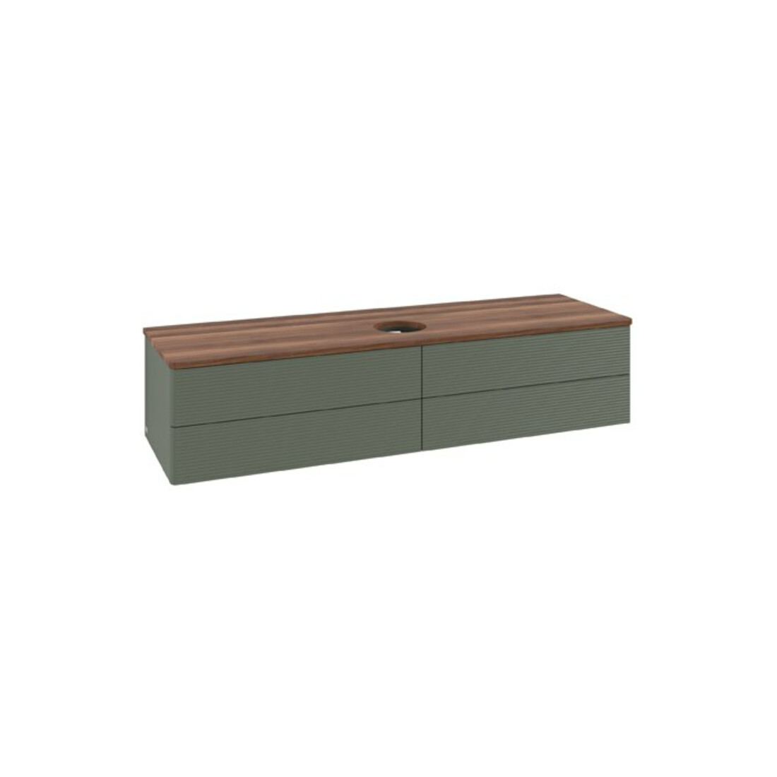 V&B Meuble sous-lavabo avec structure de façade Antao 160x50 cm, WBP blanc wal, lea gre. m Lac