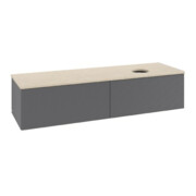 V&B Meuble sous lavabo avec structure de façade Antao 160x50 cm, WBP botti., Anthracite m Lac-3