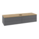 V&B Meuble sous lavabo avec structure de façade Antao 160x50 cm, WBP chêne hon. Oa, anthracite mat-3