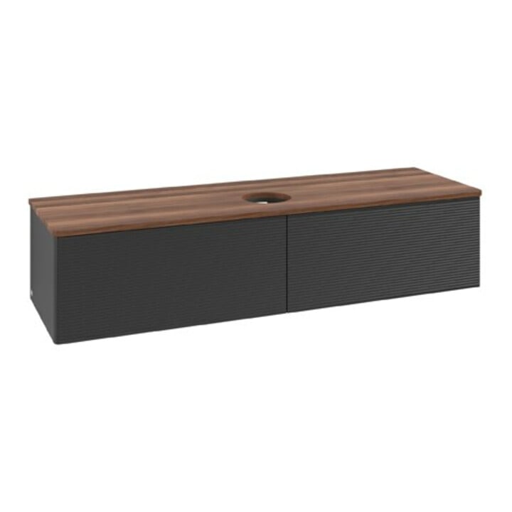 V&B Meuble sous-lavabo avec structure de façade Antao 160x50cm, couleur WBP blanc wal, bleu m Lac