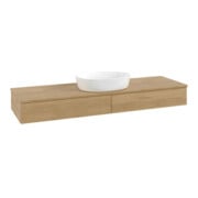 V&B Meuble sous lavabo avec structure de façade Antao 160x50cm, couleur WBP chêne miel, chêne miel