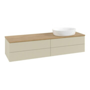 V&B Meuble sous lavabo avec structure de façade Antao 160x50cm, couleur WBP hon. Oa, si Gr m Lac