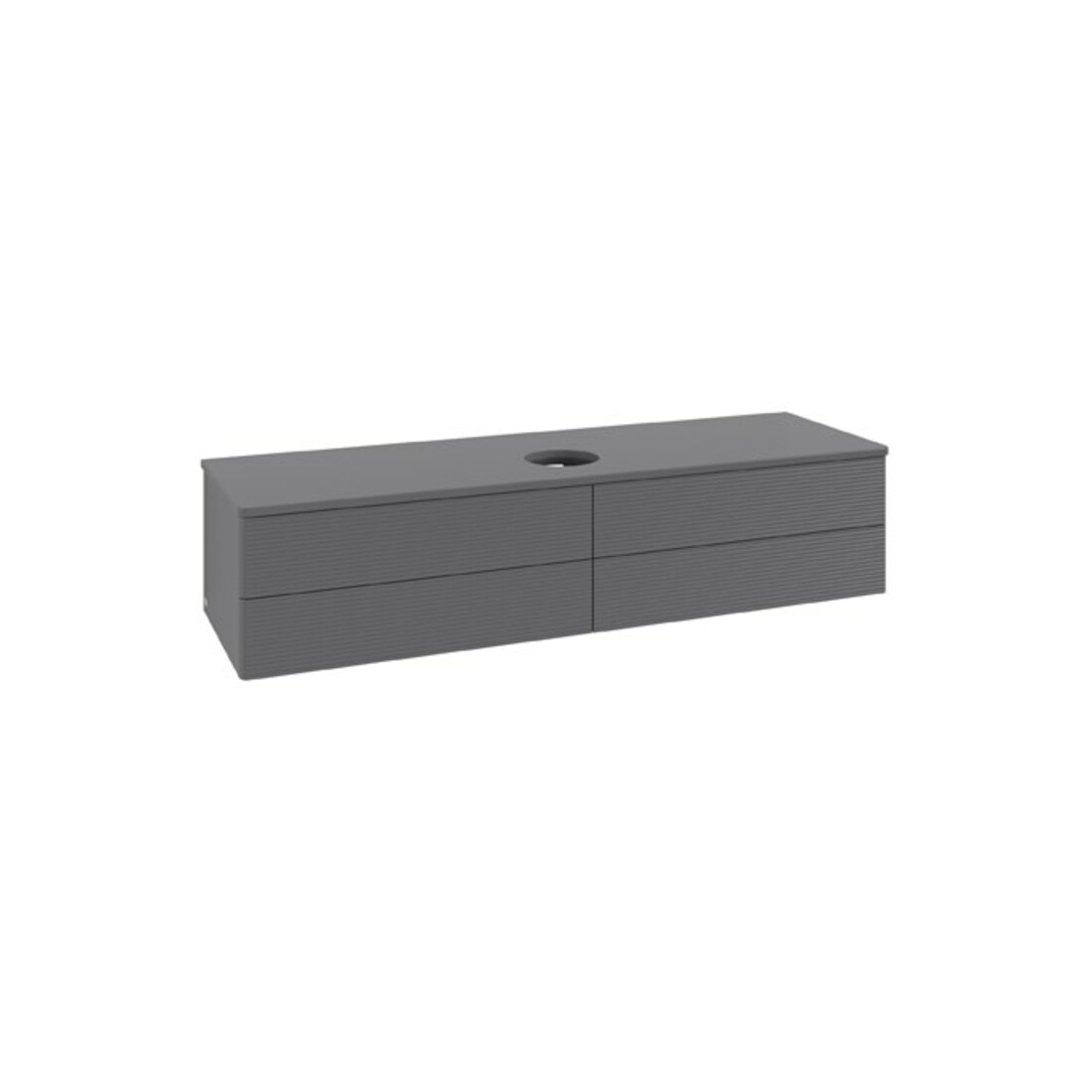 V&B Meuble sous lavabo avec structure de façade Antao 160x50cm, couleur WBP Lac, anthracite avec Lac