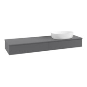 V&B Meuble sous lavabo avec structure de façade Antao 160x50cm, couleur WBP Lac, anthracite m Lac-3