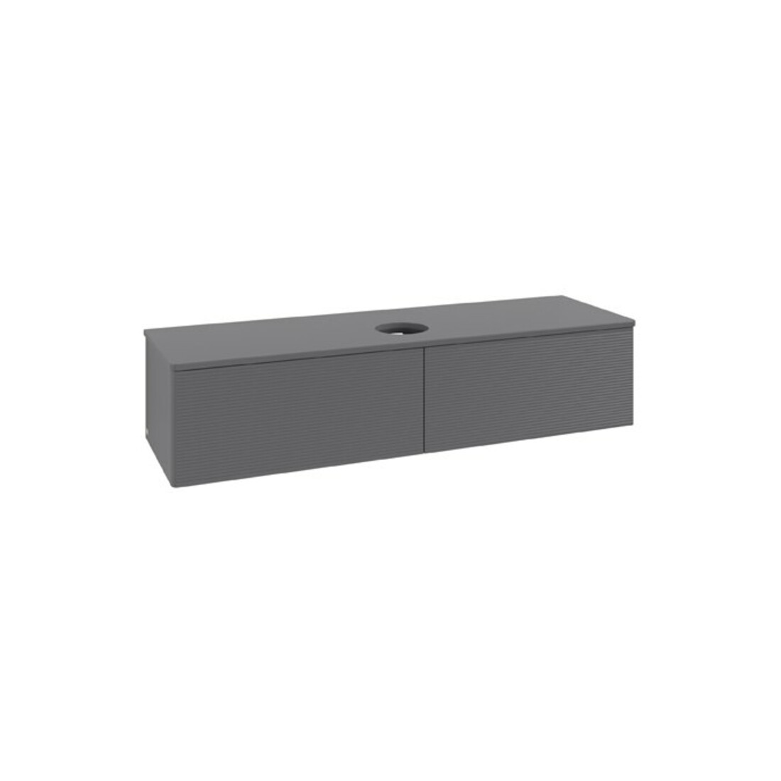 V&B Meuble sous lavabo avec structure de façade Antao 160x50cm, couleur WBP Lac, anthracite m Lac