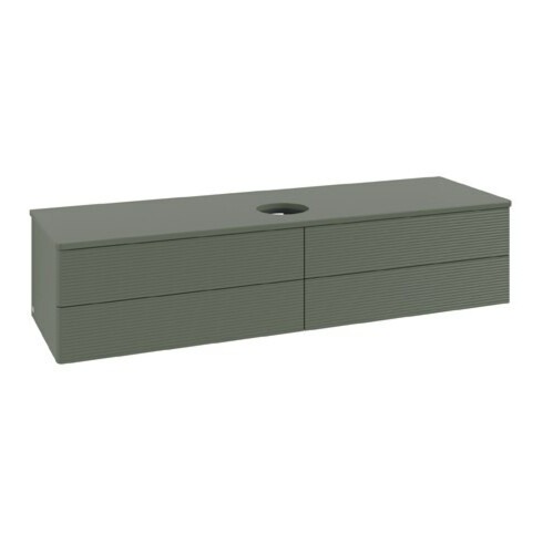 V&B Meuble sous lavabo avec structure de façade Antao 160x50cm, couleur WBP Lac, lea gre. m Lac