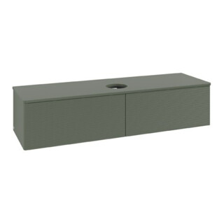V&B Meuble sous lavabo avec structure de façade Antao 160x50cm, couleur WBP Lac, lea gre. m Lac
