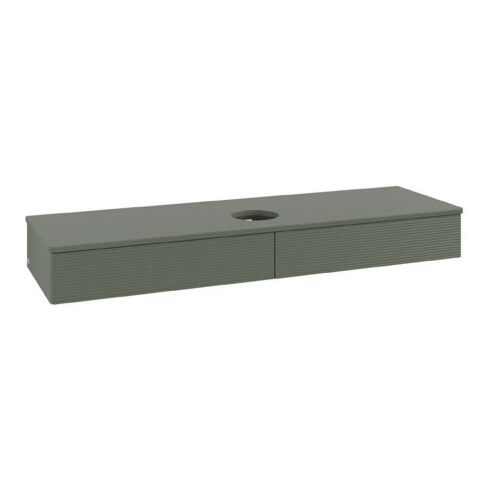 V&B Meuble sous lavabo avec structure de façade Antao 160x50cm, couleur WBP Lac, lea gre. m Lac