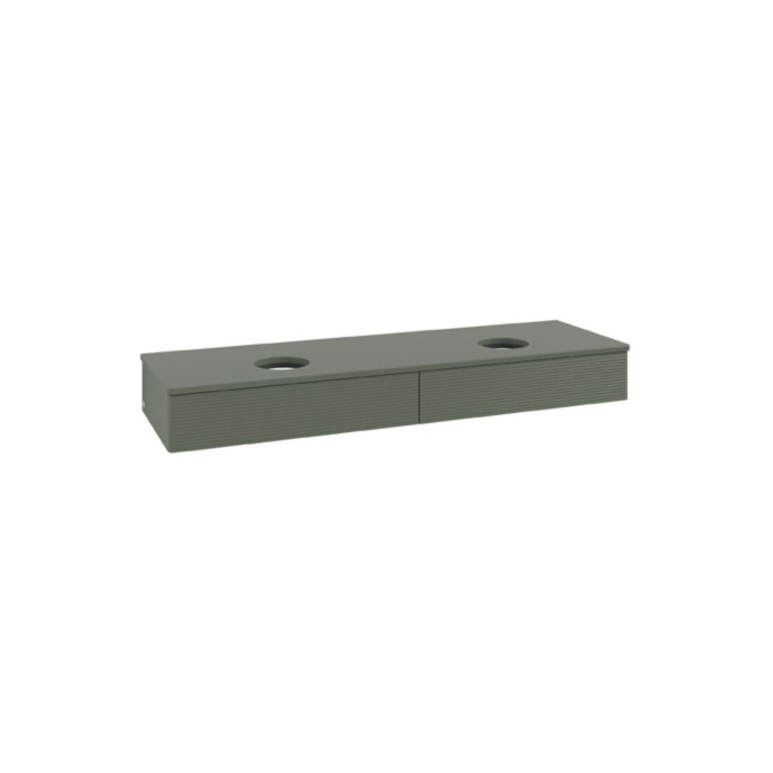 V&B Meuble sous lavabo avec structure de façade Antao 160x50cm, couleur WBP Lac, vert feuille m Lac