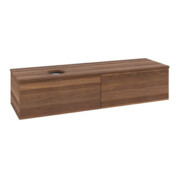 V&B Meuble sous lavabo avec structure de façade Antao 160x50cm, couleur WBP noyer chaud-3