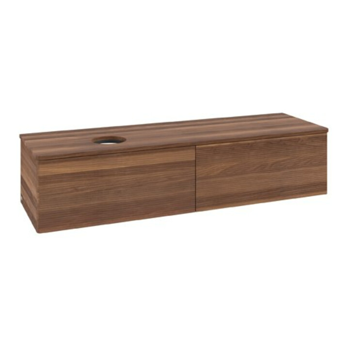 V&B Meuble sous lavabo avec structure de façade Antao 160x50cm, couleur WBP noyer chaud