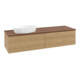 V&B Meuble sous-lavabo avec structure de façade Antao 160x50cm, couleur WBP noyer, chêne miel