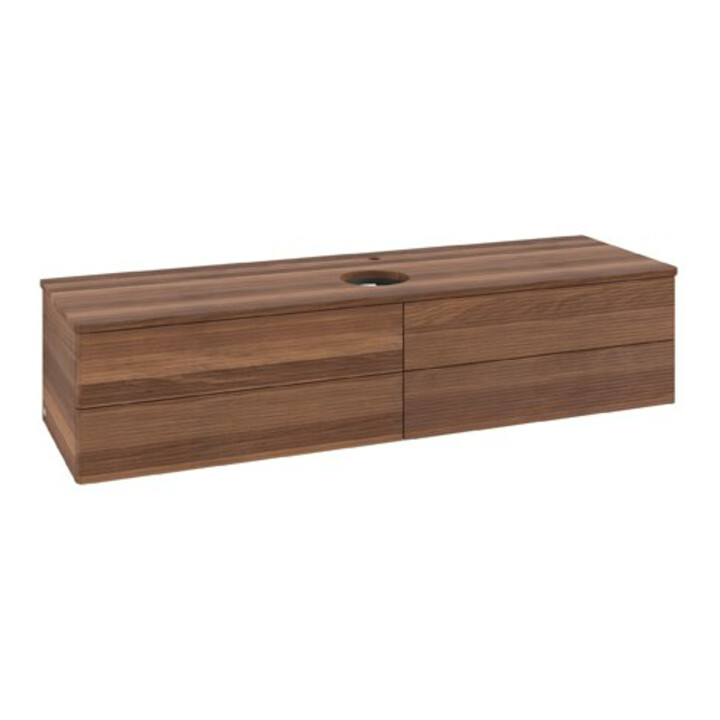 V&B Meuble sous-lavabo avec structure de façade Antao 160x50cm, HL, couleur WBP blanc wal, blanc wal