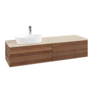 V&B Meuble sous lavabo avec structure de façade Antao 160x50cm, HL, couleur WBP botti., blanc wal