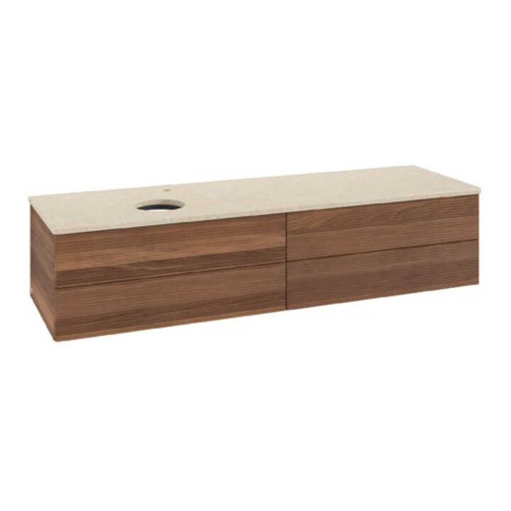 V&B Meuble sous lavabo avec structure de façade Antao 160x50cm, HL, couleur WBP botti., blanc wal