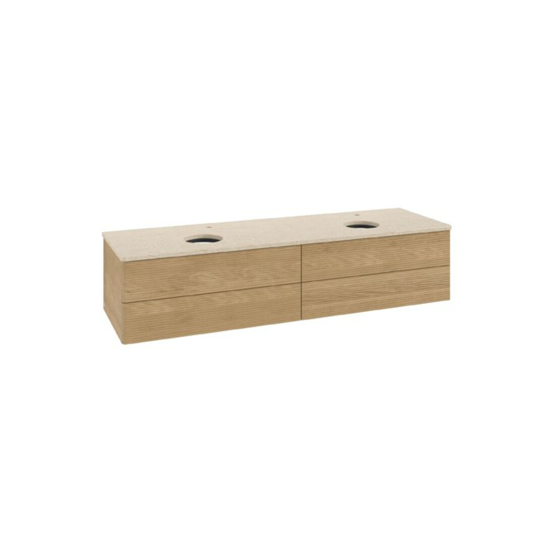 V&B Meuble sous-lavabo avec structure de façade Antao 160x50cm, HL, couleur WBP botti., chêne miel