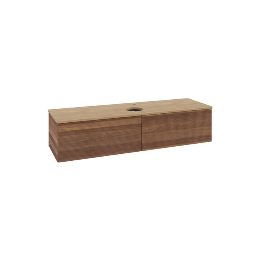V&B Meuble sous lavabo avec structure de façade Antao 160x50cm, HL, couleur WBP hon. Oa, w. wal