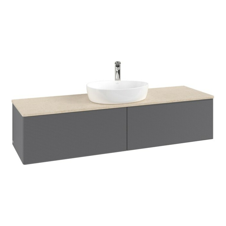 V&B Meuble sous-lavabo avec structure de façade Antao 160x50cm, HL, WBP botti., Anthrac. m Lac