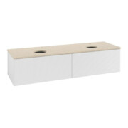 V&B Meuble sous lavabo avec structure de façade Antao 160x50cm, HL, WBP botti., blanc brillant Lac-3