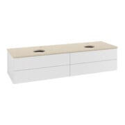 V&B Meuble sous lavabo avec structure de façade Antao 160x50cm, HL, WBP botti., blanc brillant Lac
