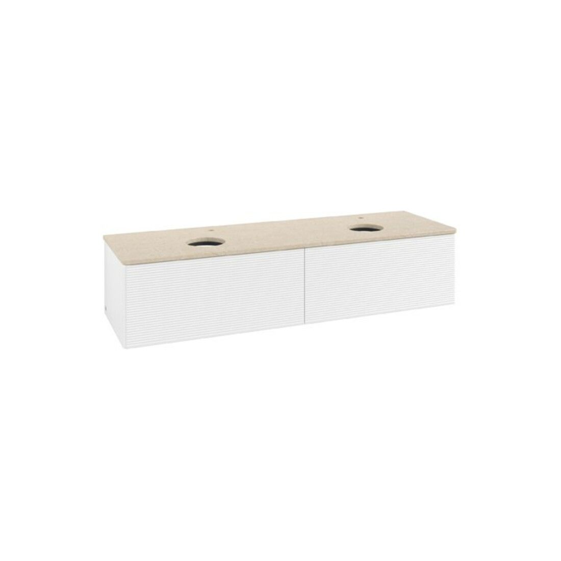 V&B Meuble sous lavabo avec structure de façade Antao 160x50cm, HL, WBP botti., blanc mat Lac