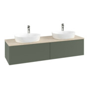 V&B Meuble sous-lavabo avec structure de façade Antao 160x50cm, HL, WBP botti., lea gre. m Lac