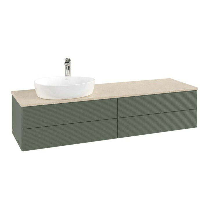 V&B Meuble sous lavabo avec structure de façade Antao 160x50cm, HL, WBP botti., lea gre. m Lac