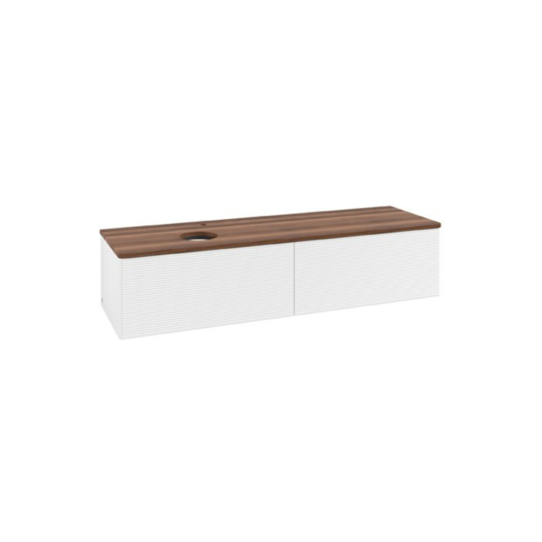V&B Meuble sous lavabo avec structure de façade Antao 160x50cm, HL, WBP chêne, blanc m Lac
