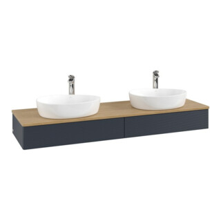 V&B Meuble sous lavabo avec structure de façade Antao 160x50cm, HL, WBP chêne hon. Oa, md bl. m Lac