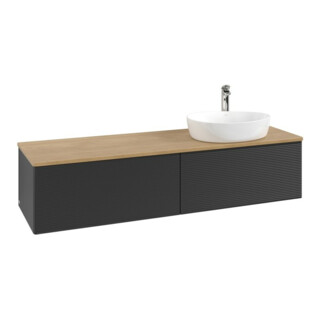 V&B Meuble sous lavabo avec structure de façade Antao 160x50cm, HL, WBP hon. Oa, bleu m Lac