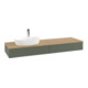 V&B Meuble sous-lavabo avec structure de façade Antao 160x50cm, HL, WBP hon. Oa, lea gre. m La-1