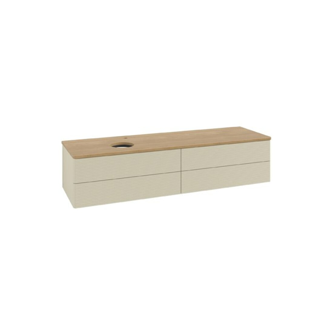 V&B Meuble sous lavabo avec structure de façade Antao 160x50cm, HL, WBP hon. Oa, si Gr m Lac