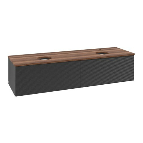 V&B Meuble sous lavabo avec structure de façade Antao 160x50cm, HL, WBP w. wal, bla m Lac
