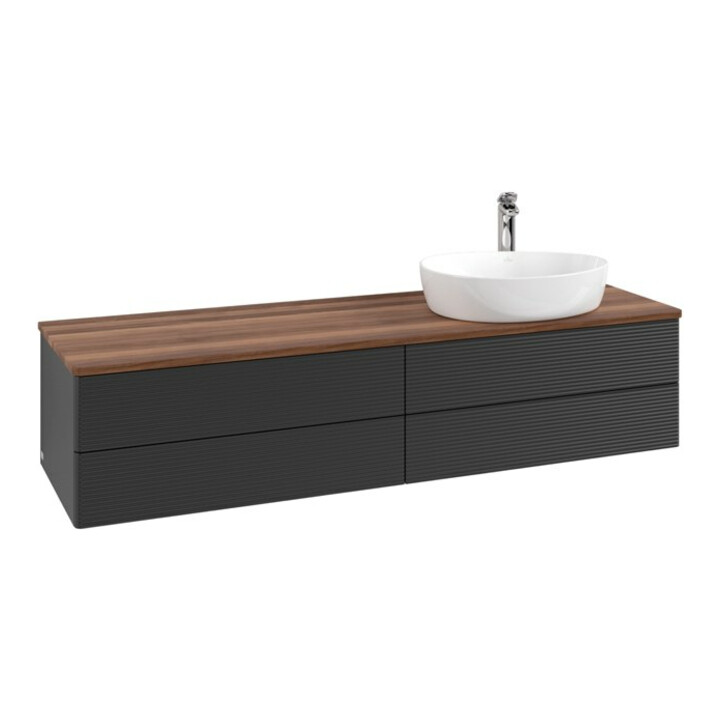 V&B Meuble sous lavabo avec structure de façade Antao 160x50cm, HL, WBP w. wal, bla m Lac