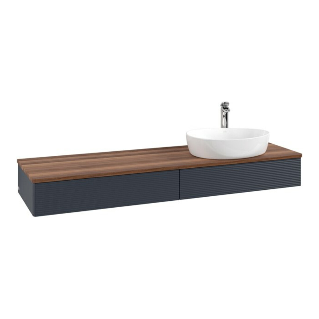 V&B Meuble sous lavabo avec structure de façade Antao 160x50cm, HL, WBP w. wal, md bl. m Lac