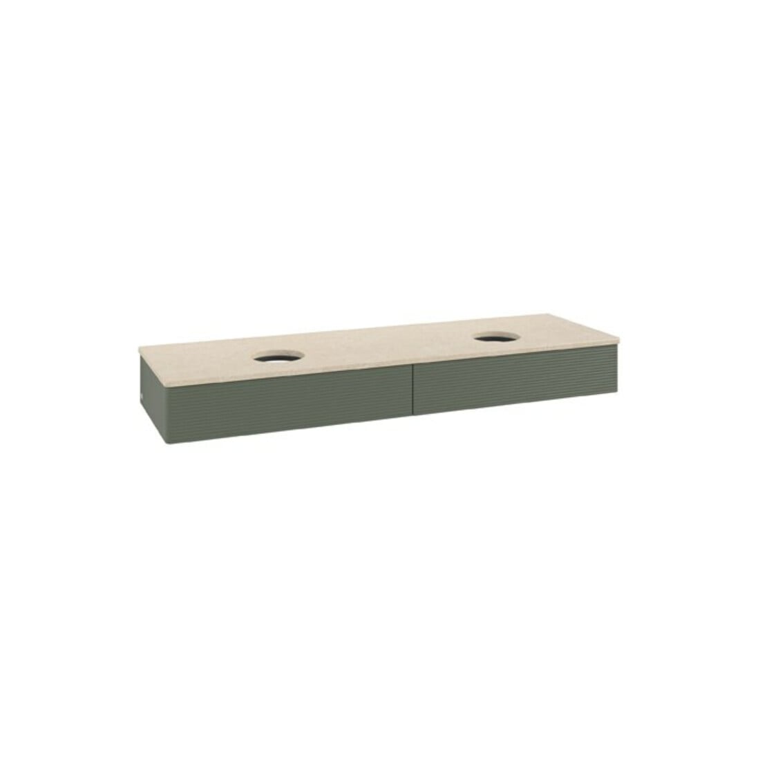 V&B Meuble sous-lavabo avec structure de façade Antao 160x50cm, WBP botti., vert feuille m Lac