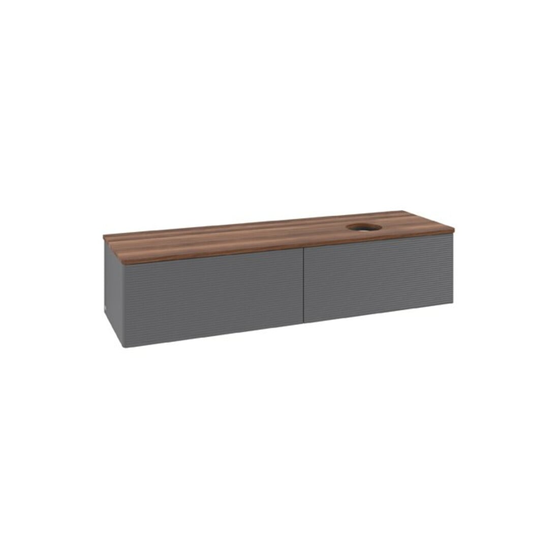 V&B Meuble sous lavabo avec structure de façade Antao 160x50cm, WBP chêne, anthracite mat laqué