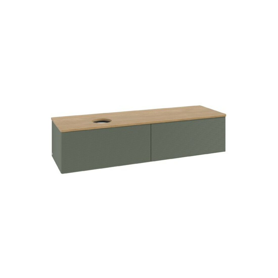 V&B Meuble sous-lavabo avec structure de façade Antao 160x50cm, WBP chêne hon. Oa, laqué gris.