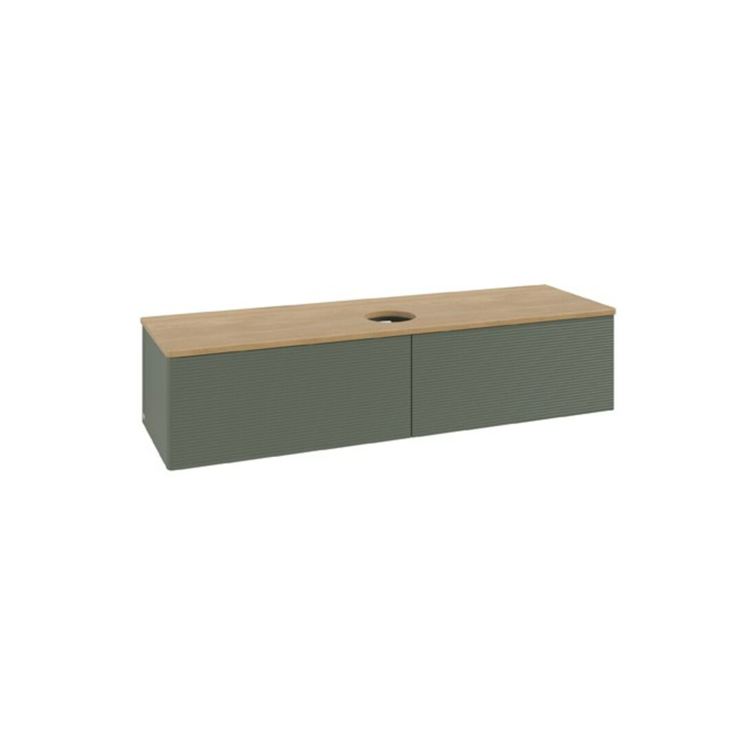 V&B Meuble sous lavabo avec structure de façade Antao 160x50cm, WBP hon. Oa, lea gre. m Lac