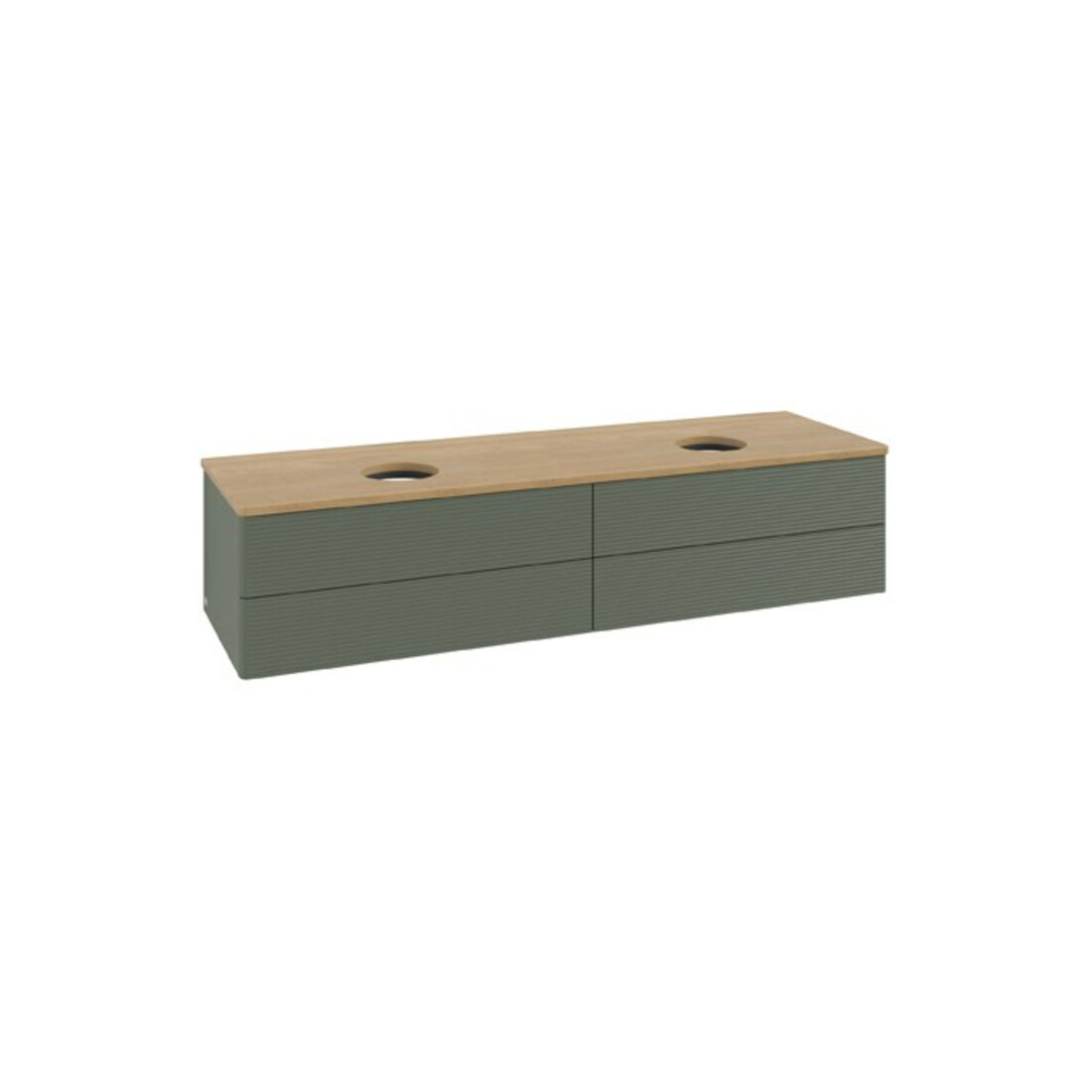 V&B Meuble sous-lavabo avec structure de façade Antao 160x50cm, WBP hon. Oa, lea gre. m Lac