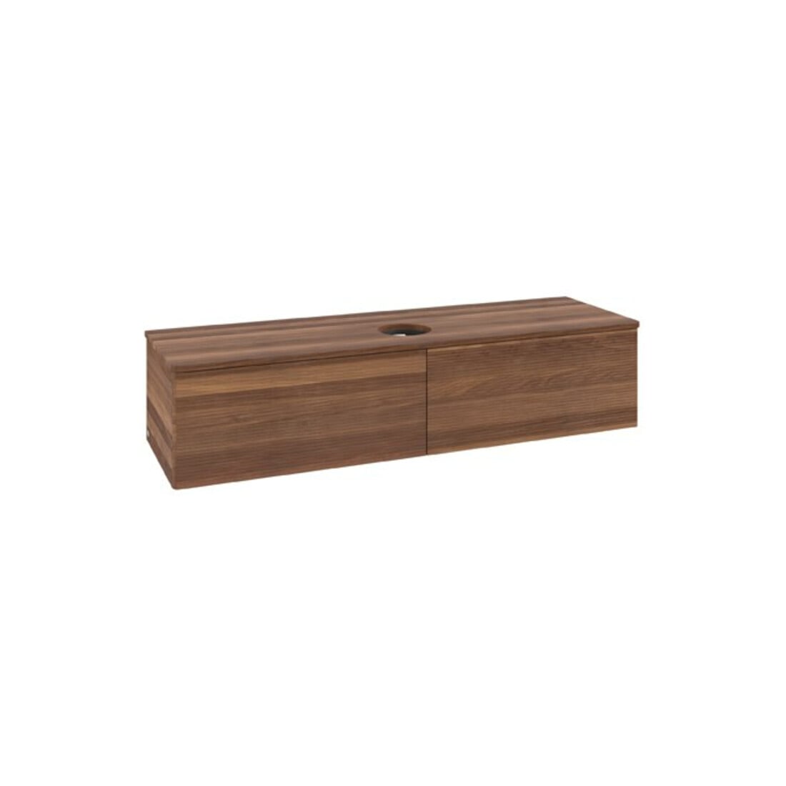 V&B Meuble sous lavabo avec structure de façade Antao 160x50cm, WBP, noyer chaud