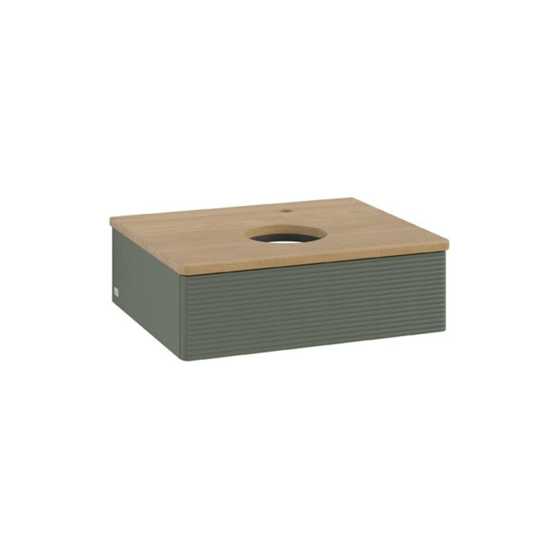 V&B Meuble sous lavabo avec structure de façade Antao 60x19x50 cm, HL, WBP hon. Oa, le g. m Lac